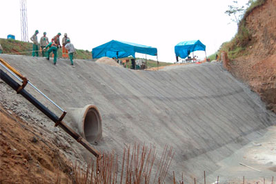 Reforço em Concreto Projetado