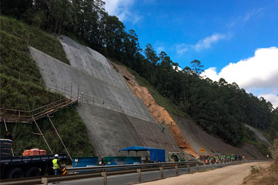 Reforço em Concreto Projetado